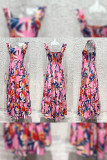 Printed Square Neck Maxi Dress