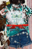 Dragonfly Bleached Print Graphic Tee
