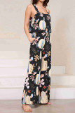 Printed Wide Leg One Piece Jumpsuit