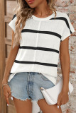 Colorblock Stripes Knitting Top