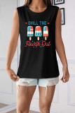 Patriotic Ice Pop 4th of July Graphic Tank Top