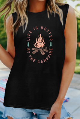 Camping Outdoor Mountain Graphic Tank Top