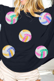Colorful Sequin Ball Patched Top 