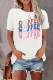 Coffee Print Graphic Top
