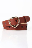 Heart Shape PU Leather Belt 