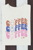 Coffee Print Graphic Top