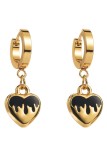 Alloy Heart Pendant Earrings MOQ 5pcs
