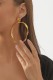 Alloy Twisted Big Round Earrings MOQ 5pcs