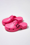 Summer Buckle Strap Platform Sandals 