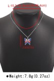 Alloy USA Independence Day Necklace MOQ 5pcs