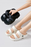 Summer Buckle Strap Platform Sandals 