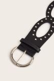 PU Leather Rivet Belt 