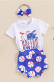 Girls Baseball Theme 3PCS Set