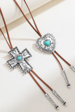 Turquoise Cross Necklace MOQ 5pcs