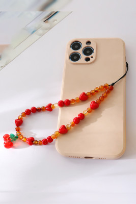Beads Agate CHerry Phone Chain 