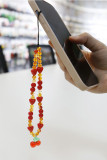 Beads Agate CHerry Phone Chain 
