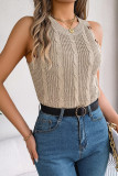 Sleeveless Knitting Tank Top 