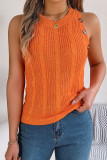 Sleeveless Knitting Tank Top 