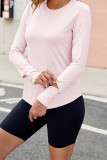 Plain Crew Neck Sunproof Long Sleeves Top