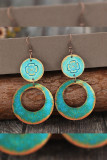 Bohemia Vintage Round Wooden Earrings 