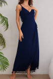 Tassel Spaghetti Split Dress 