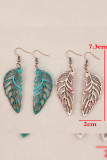Colorful Feather Wooden Earrings 