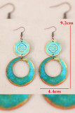 Bohemia Vintage Round Wooden Earrings 