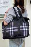 Colorblock Stripes Large Travel Bag 