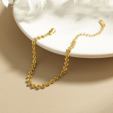 Golden Heart Chain Bracelet