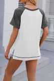 Colorblock Crew Neck Top 