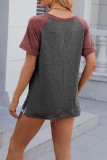 Colorblock Crew Neck Top 