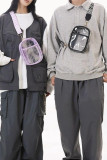PVC Transparent Crossbody Chest Bag 
