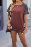 Colorblock Crew Neck Top 