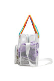 Big Capacity Clear PVC Hand Bag MOQ 3pcs