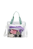 Big Capacity Clear PVC Hand Bag MOQ 3pcs