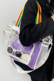 Big Capacity Clear PVC Hand Bag MOQ 3pcs
