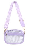 Aztec Strap PVC Clear Crossbody Bag MOQ 3pcs