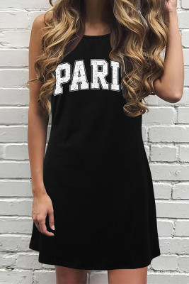 Paris Print Tank Dress