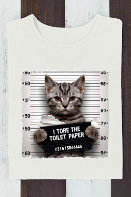 Funny Cat Quotes Print Graphic Top