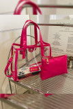 Clear PVC Crossbody Tote Bag MOQ 3pcs