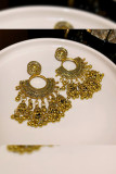 Boho Golden Tassel Earrings 