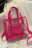 Clear PVC Crossbody Tote Bag MOQ 3pcs