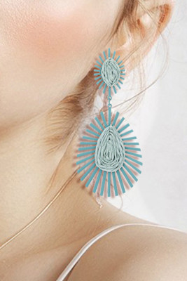 Plain Bohemian Woven Earrings MOQ 5pcs