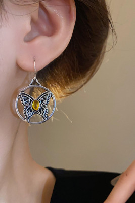 Amber Butterfly Earrings 