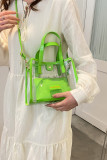 Clear PVC Crossbody Tote Bag MOQ 3pcs