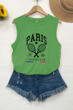 Paris Tennis Club Graphic Tank Top