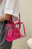 Clear PVC Crossbody Tote Bag MOQ 3pcs