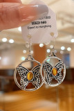 Amber Butterfly Earrings 