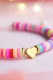 Muticolor Clay Cord Bracelet MOQ 5pcs