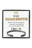 Letter Engraved Alloy Bracelet 